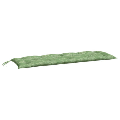 Gartenbank-Auflage Blattmuster 150x50x7 cm Oxford-Gewebe - Pazzar.ch