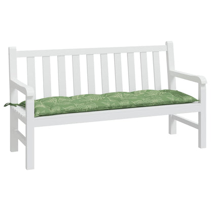 Gartenbank-Auflage Blattmuster 150x50x7 cm Oxford-Gewebe - Pazzar.ch