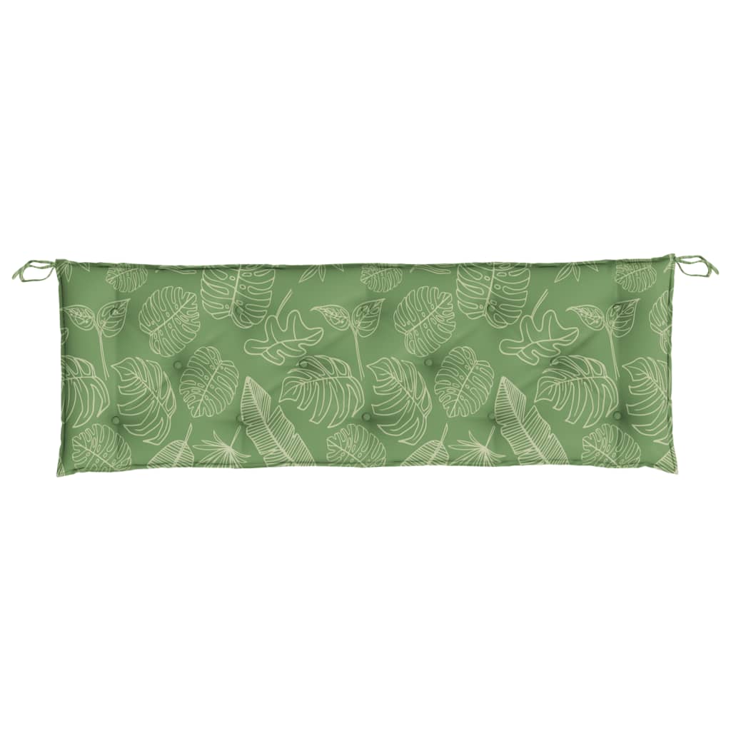 Gartenbank-Auflage Blattmuster 150x50x7 cm Oxford-Gewebe - Pazzar.ch
