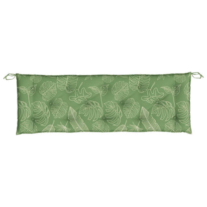 Gartenbank-Auflage Blattmuster 150x50x7 cm Oxford-Gewebe - Pazzar.ch