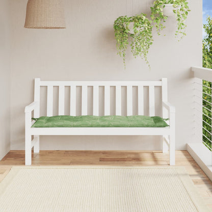 Gartenbank-Auflage Blattmuster 150x50x7 cm Oxford-Gewebe - Pazzar.ch