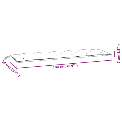 Gartenbank-Auflage Mehrfarbig 180x50x7 cm Oxford-Gewebe - Pazzar.ch