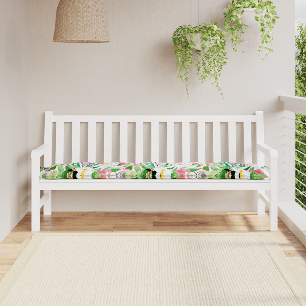 Gartenbank-Auflage Mehrfarbig 180x50x7 cm Oxford-Gewebe - Pazzar.ch