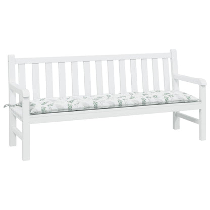 Gartenbank-Auflage Blattmuster 180x50x7 cm Oxford-Gewebe - Pazzar.ch