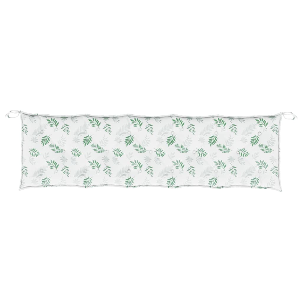 Gartenbank-Auflage Blattmuster 180x50x7 cm Oxford-Gewebe - Pazzar.ch