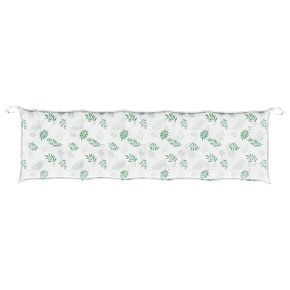 Gartenbank-Auflage Blattmuster 180x50x7 cm Oxford-Gewebe - Pazzar.ch
