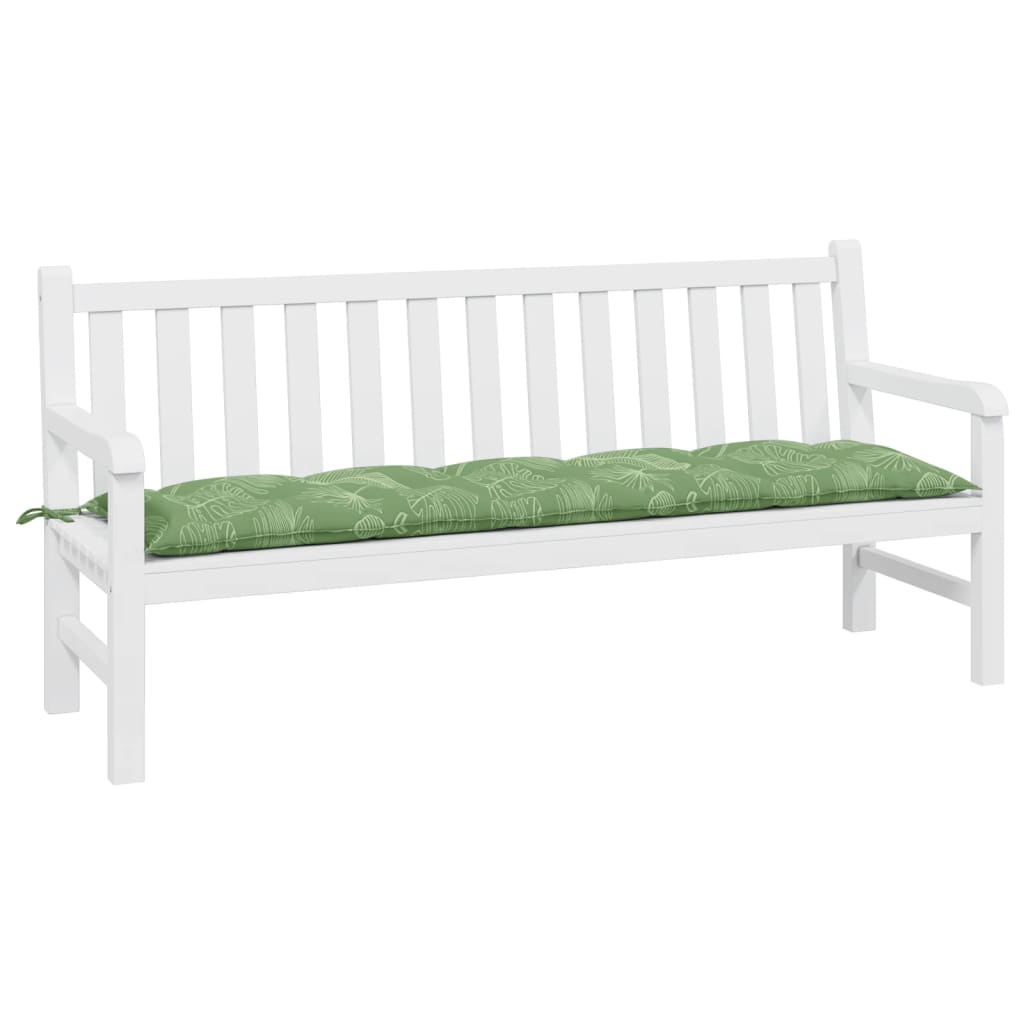 Gartenbank-Auflage Blattmuster 180x50x7 cm Oxford-Gewebe - Pazzar.ch