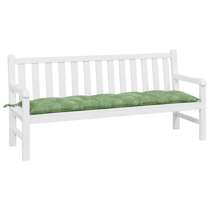 Gartenbank-Auflage Blattmuster 180x50x7 cm Oxford-Gewebe - Pazzar.ch