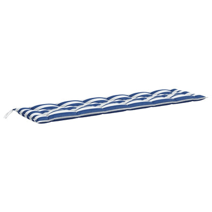 Gartenbank-Auflage Blau&Weiß Gestreift 200x50x7 cm Stoff - Pazzar.ch