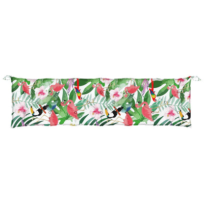 Gartenbank-Auflage Mehrfarbig 200x50x7 cm Stoff - Pazzar.ch
