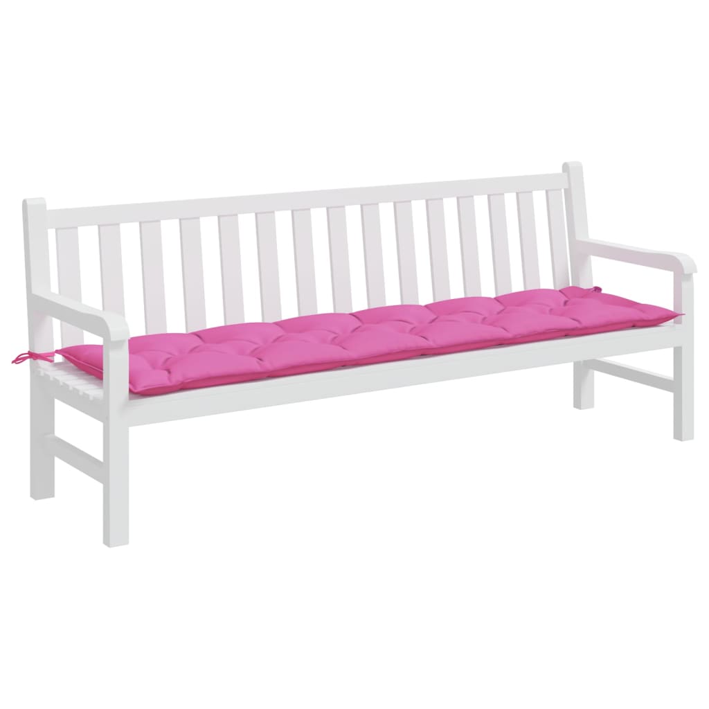 Gartenbank-Auflage Rosa 200x50x7 cm Stoff - Pazzar.ch