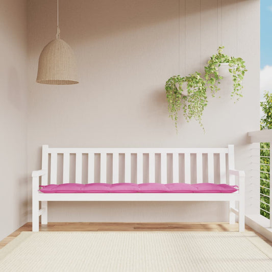 Gartenbank-Auflage Rosa 200x50x7 cm Stoff - Pazzar.ch