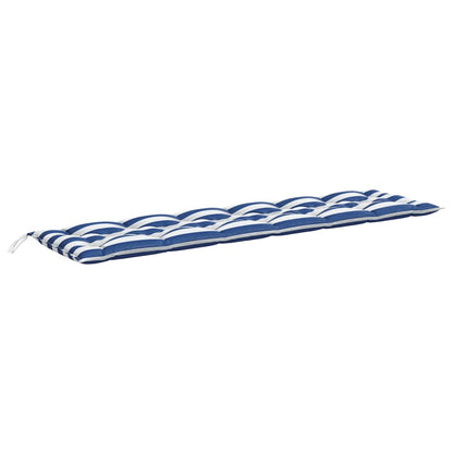 Gartenbank-Auflagen 2 Stk. Blau&Weiß Gestreift 200x50x7cm Stoff - Pazzar.ch