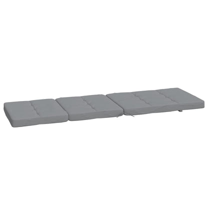Liegestuhl-Auflagen 2 Stk. Grau Oxford-Gewebe - Pazzar.ch