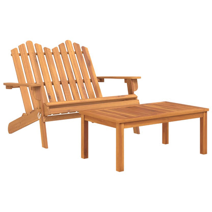 2-tlg. Garten-Lounge-Set Adirondack Massivholz Akazie - Pazzar.ch