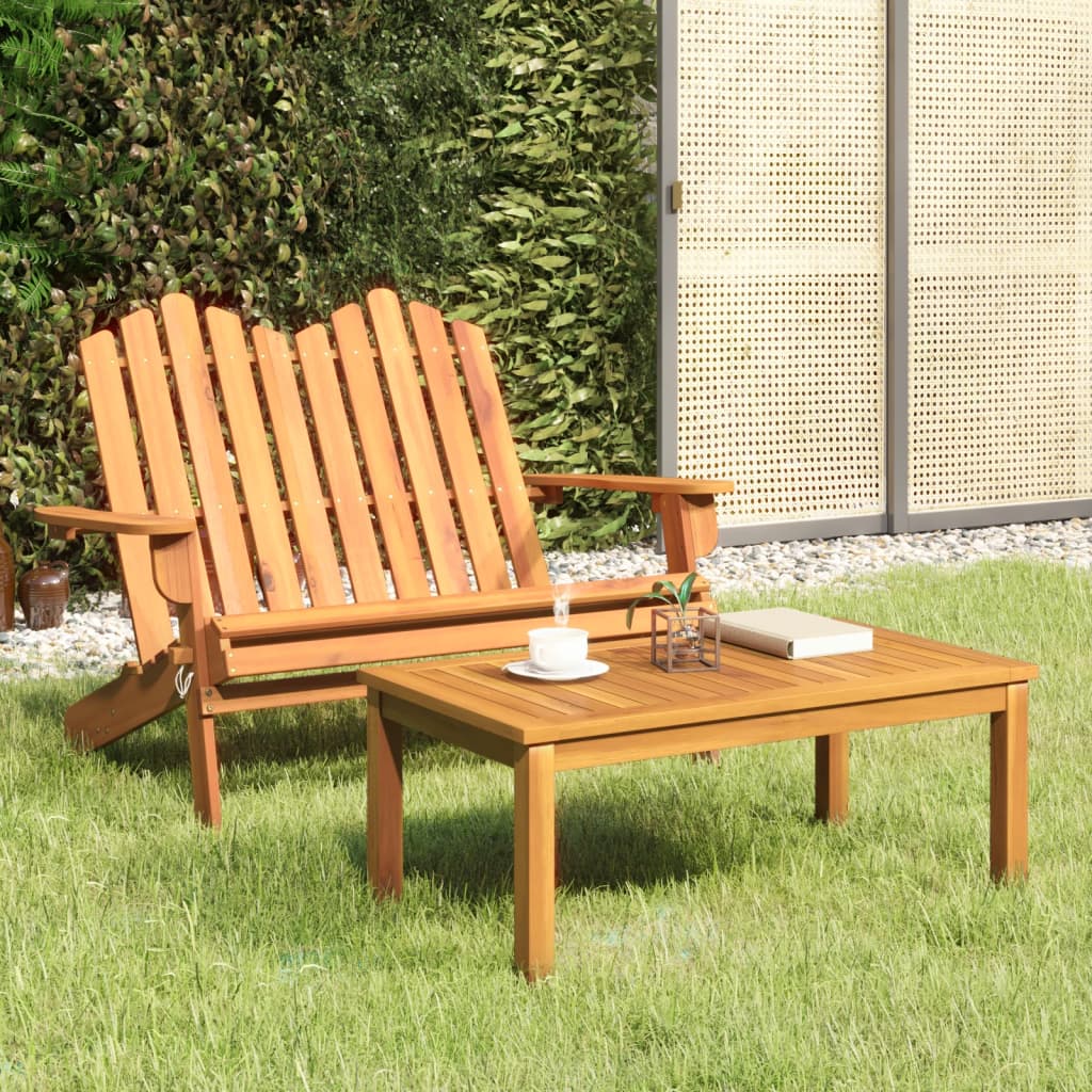 2-tlg. Garten-Lounge-Set Adirondack Massivholz Akazie - Pazzar.ch