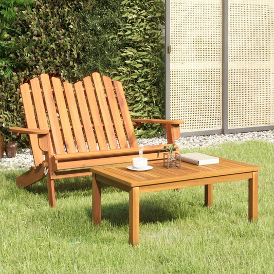2-tlg. Garten-Lounge-Set Adirondack Massivholz Akazie - Pazzar.ch