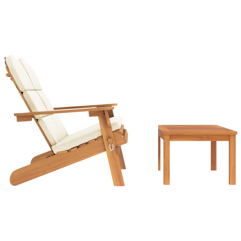 2-tlg. Garten-Lounge-Set Adirondack Massivholz Akazie - Pazzar.ch