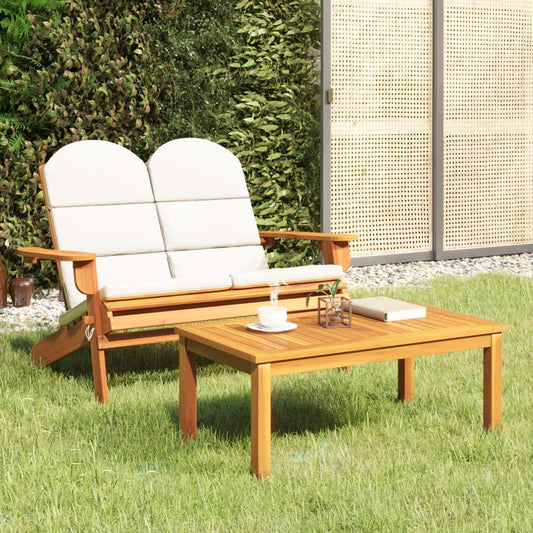 2-tlg. Garten-Lounge-Set Adirondack Massivholz Akazie - Pazzar.ch