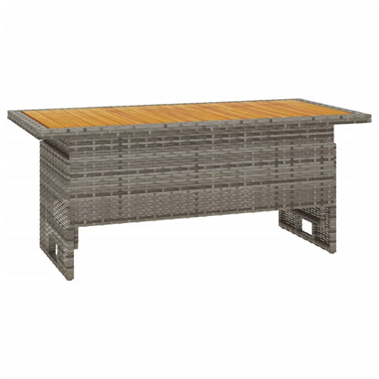 2-tlg. Garten-Lounge-Set mit Kissen Grau Poly Rattan - Pazzar.ch