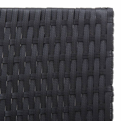 Sonnenliege mit Kissen Poly Rattan & Massivholz Akazie - Pazzar.ch