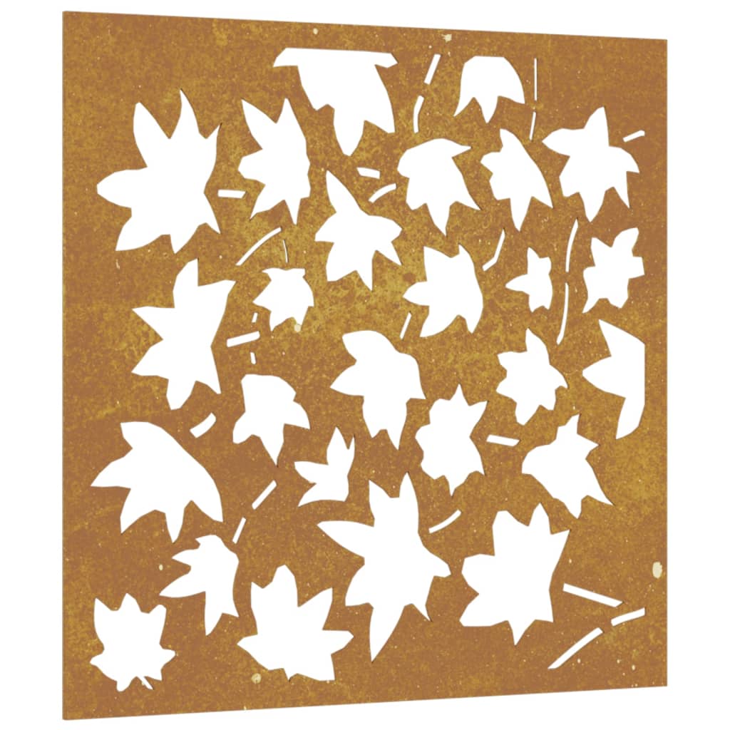 Garten-Wanddeko 55x55 cm Cortenstahl Ahornblatt-Design - Pazzar.ch