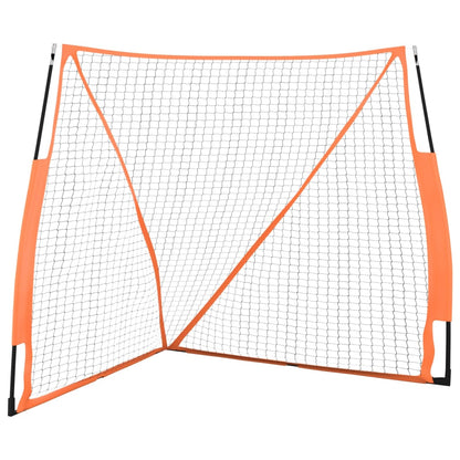 Baseball-Netz Tragbar Orange Schwarz 183x182x183 cm Stahl - Pazzar.ch