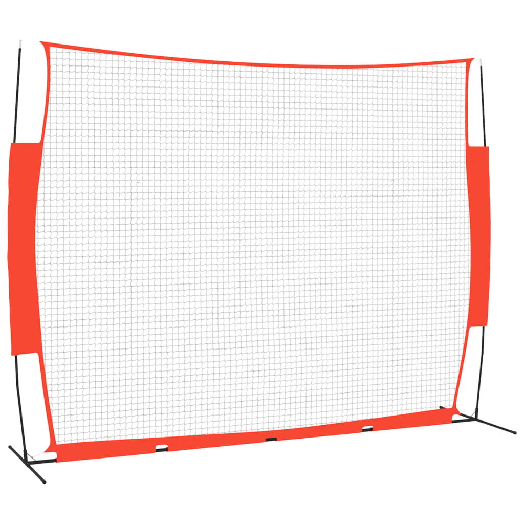 Baseball-Netz Tragbar Rot Schwarz 369x107x271cm Stahl Polyester - Pazzar.ch