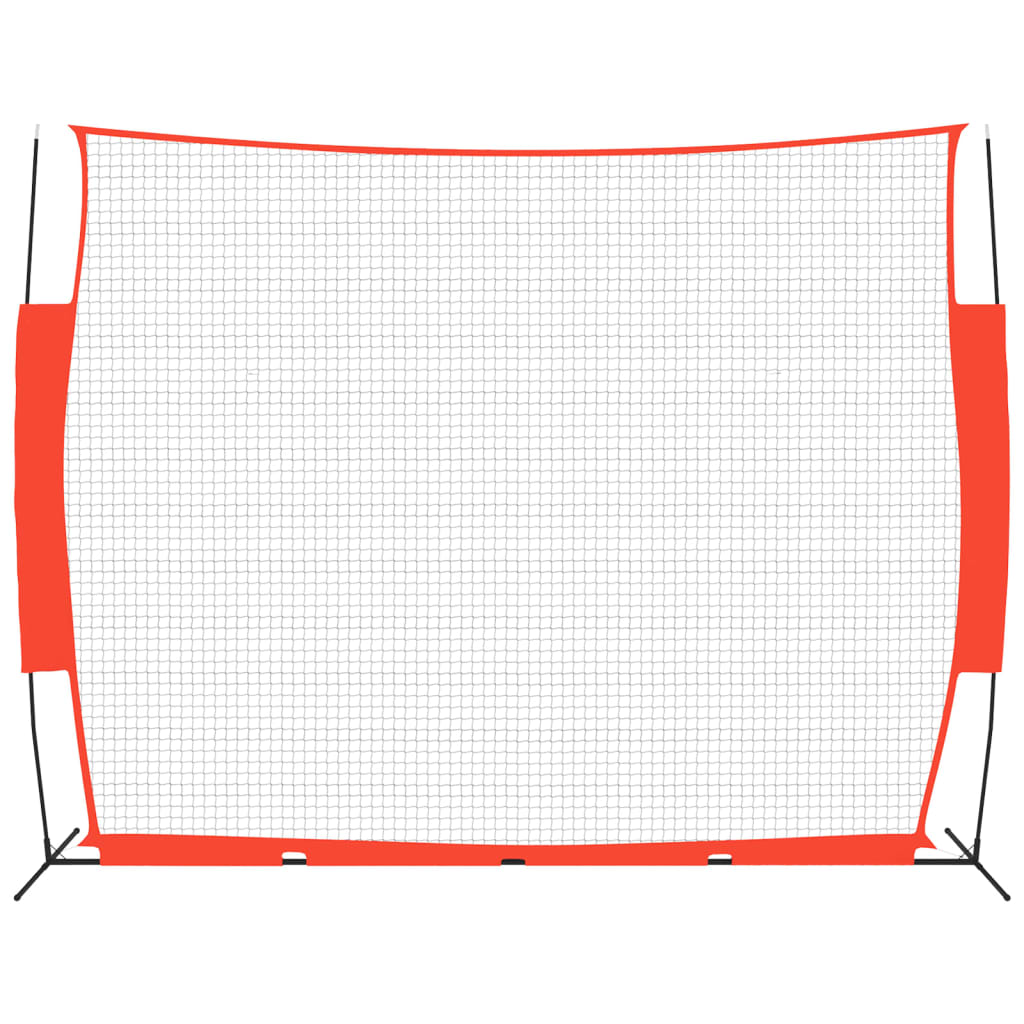 Baseball-Netz Tragbar Rot Schwarz 369x107x271cm Stahl Polyester - Pazzar.ch