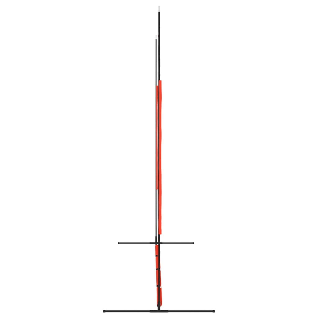 Baseball-Netz Tragbar Rot Schwarz 369x107x271cm Stahl Polyester - Pazzar.ch