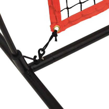 Baseball-Netz Tragbar Rot Schwarz 369x107x271cm Stahl Polyester - Pazzar.ch