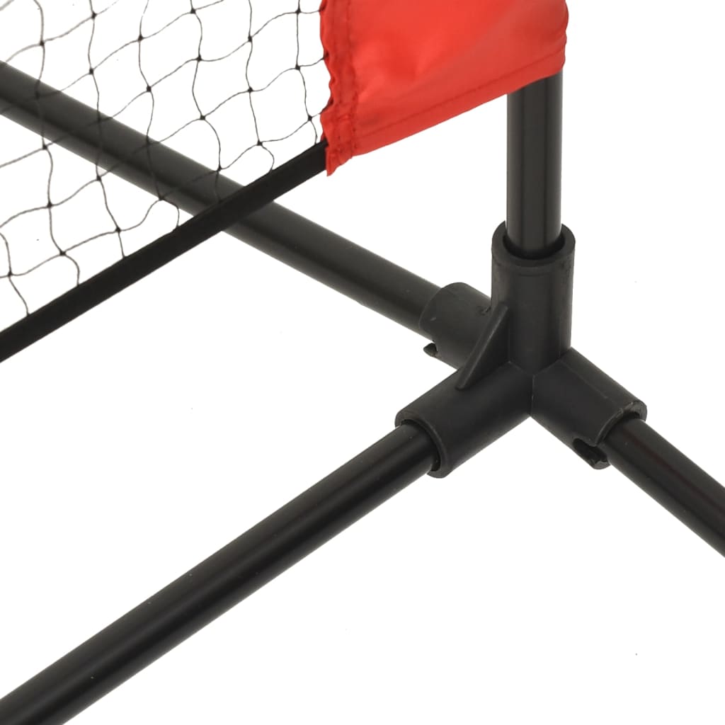 Tennisnetz Schwarz und Rot 300x100x87 cm Polyester - Pazzar.ch
