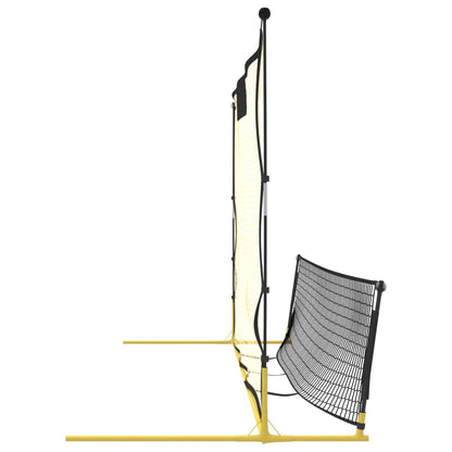 Fußball-Rebounder Schwarz und Gelb 183x85x120 cm Polyester - Pazzar.ch