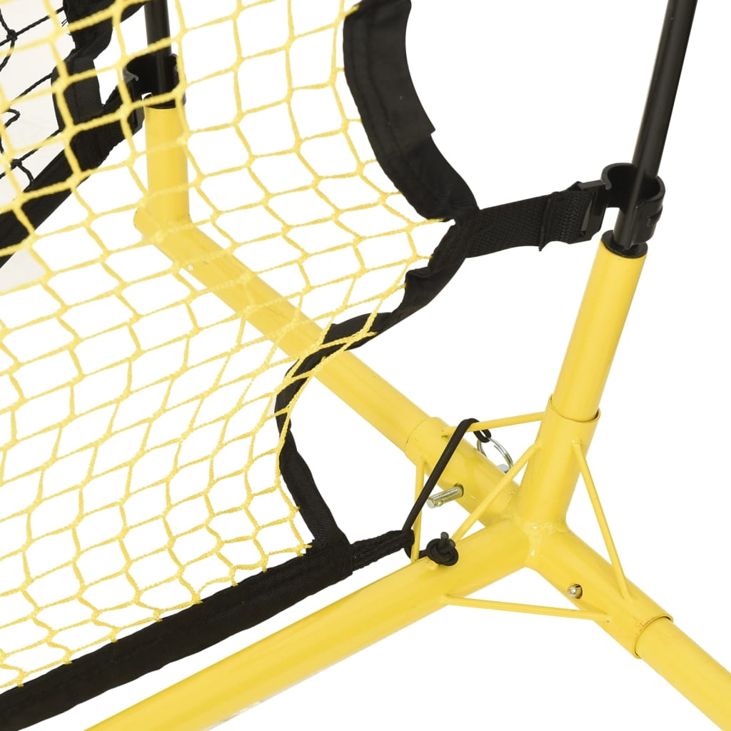 Fußball-Rebounder Schwarz und Gelb 183x85x120 cm Polyester - Pazzar.ch
