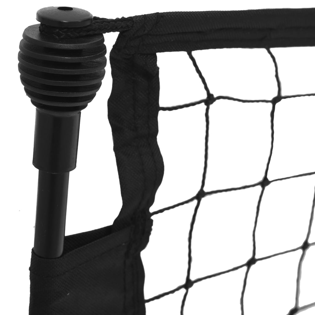 Fußball-Rebounder Schwarz und Gelb 183x85x120 cm Polyester - Pazzar.ch