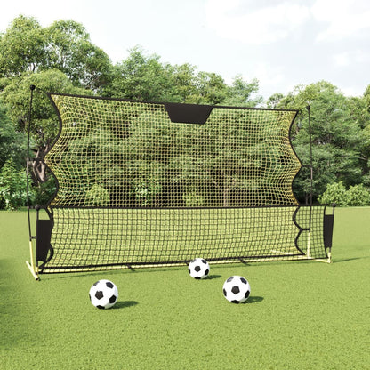Fußball-Rebounder Schwarz und Gelb 183x85x120 cm Polyester - Pazzar.ch