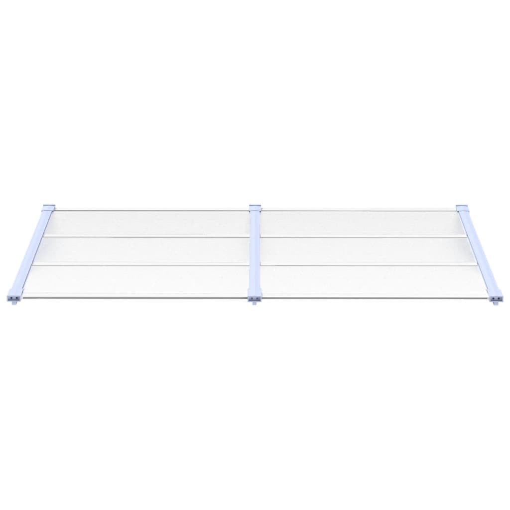 Türvordach Grau und Transparent 199x90 cm Polycarbonat - Pazzar.ch