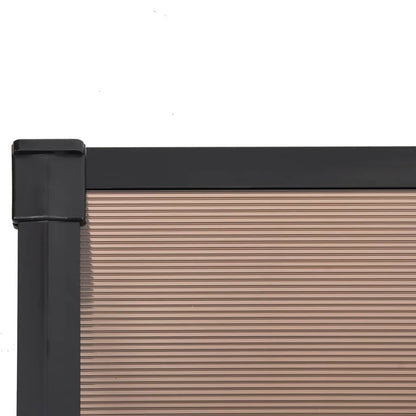 Türvordach Schwarz 152,5x90 cm Polycarbonat - Pazzar.ch