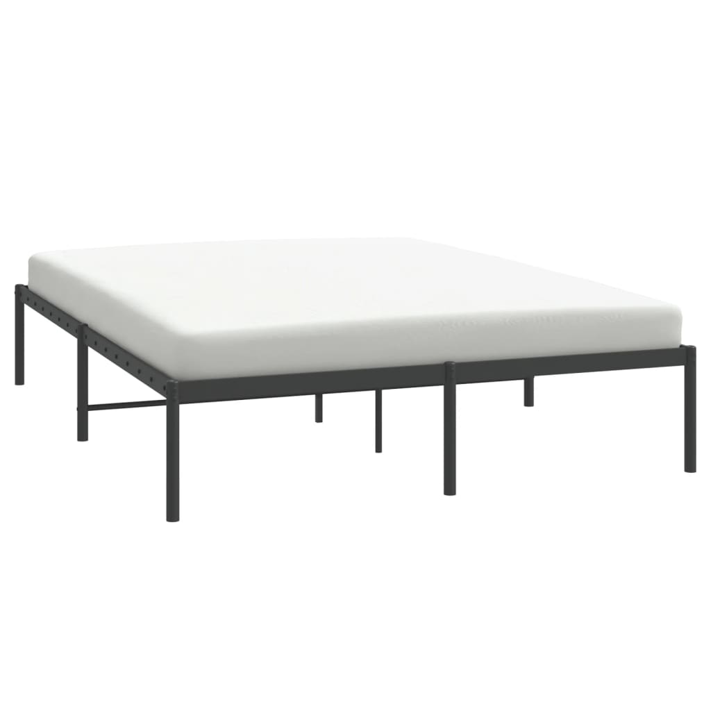 Bettgestell Metall Schwarz 160x200 cm - Pazzar.ch