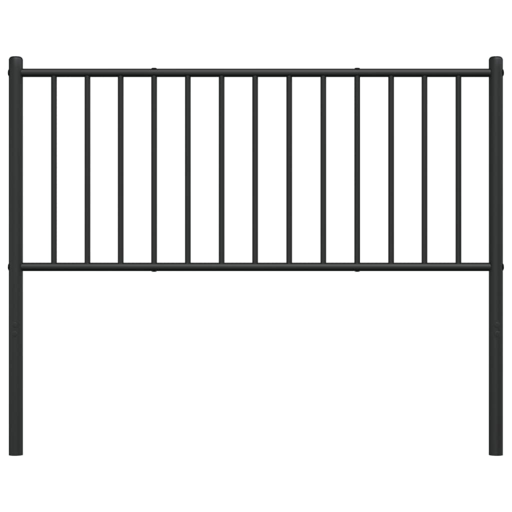 Kopfteil Metall Schwarz 75 cm