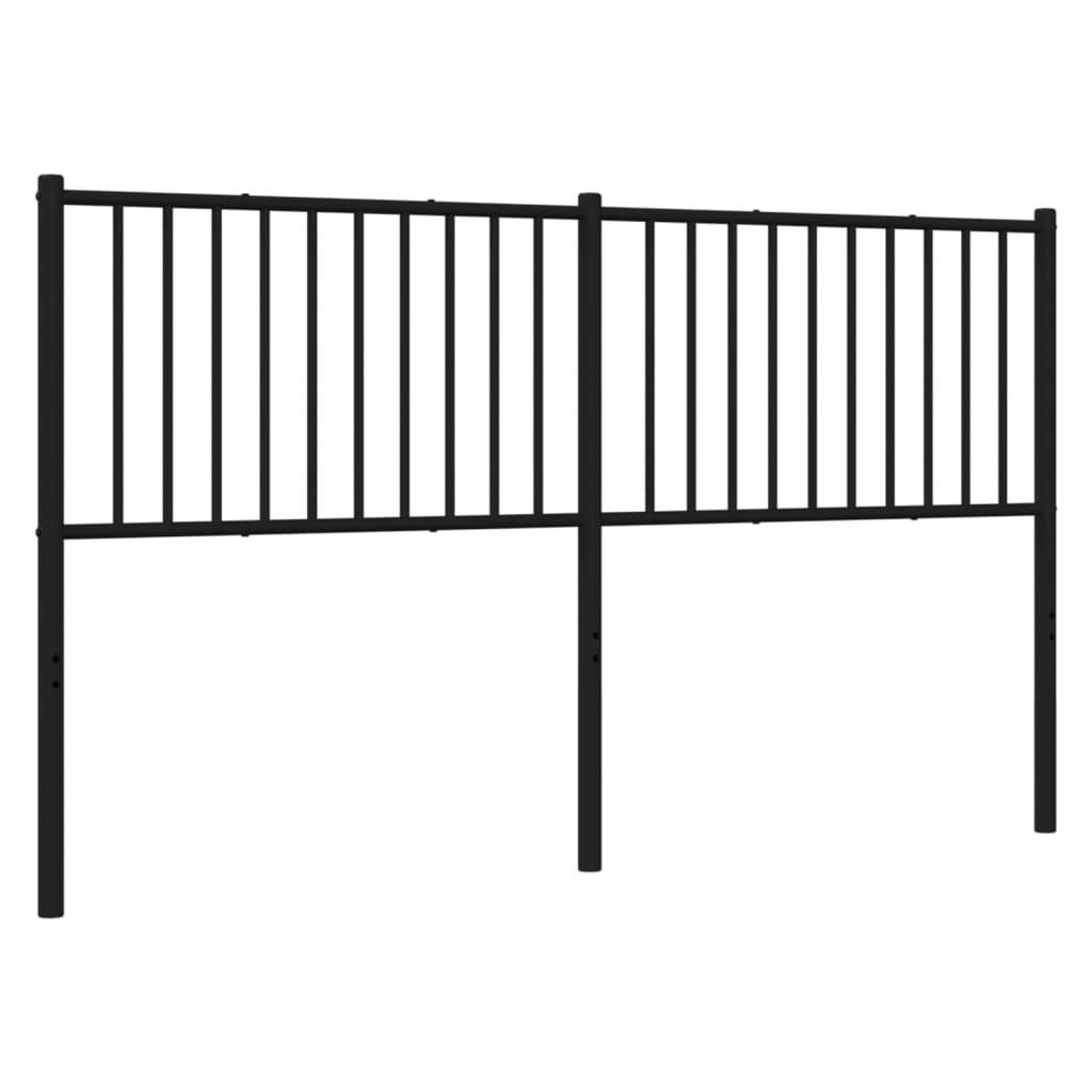 Kopfteil Metall Schwarz 160 cm - Pazzar.ch
