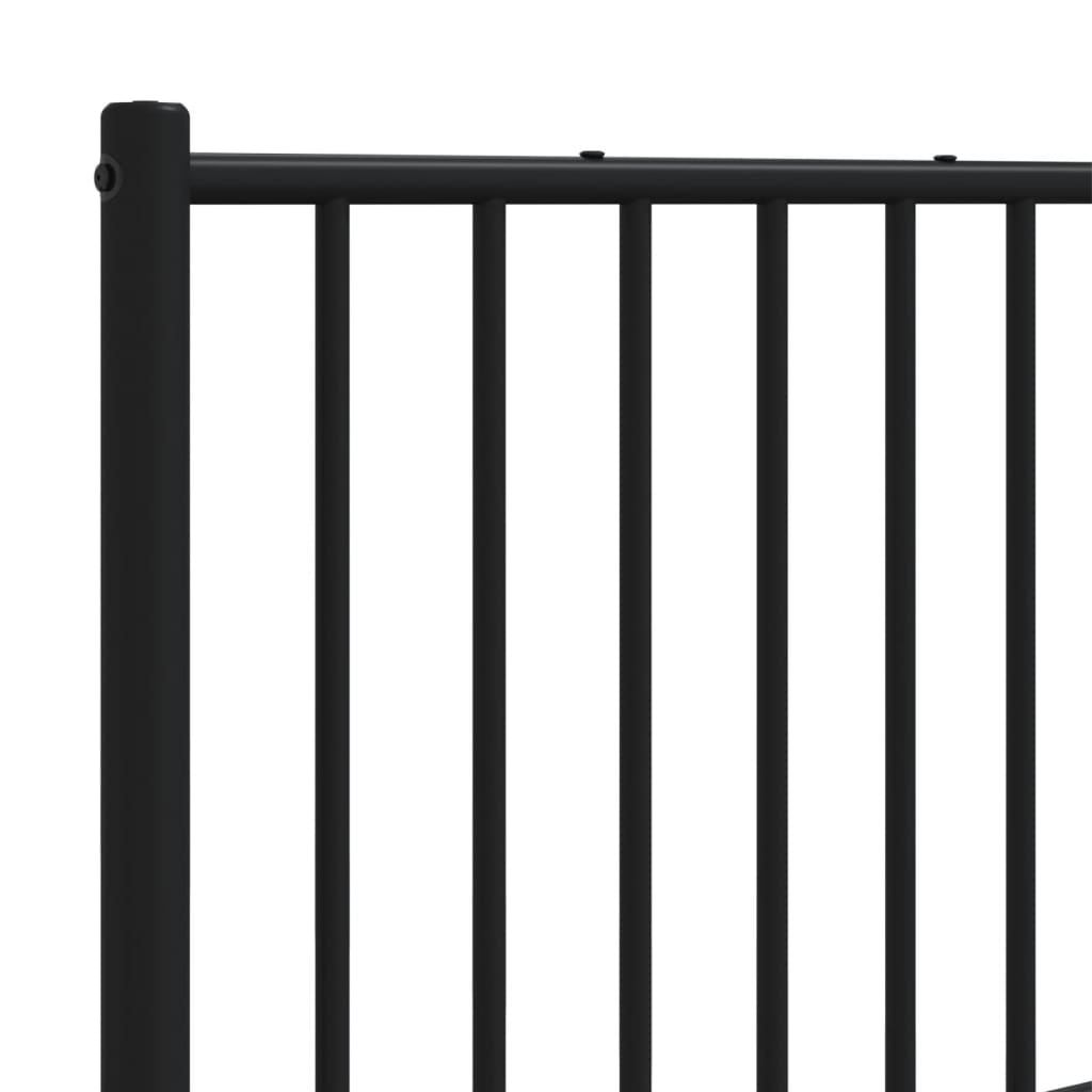 Kopfteil Metall Schwarz 160 cm - Pazzar.ch