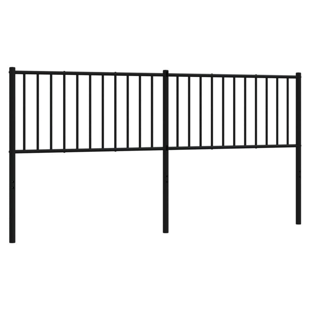Kopfteil Metall Schwarz 180 cm - Pazzar.ch