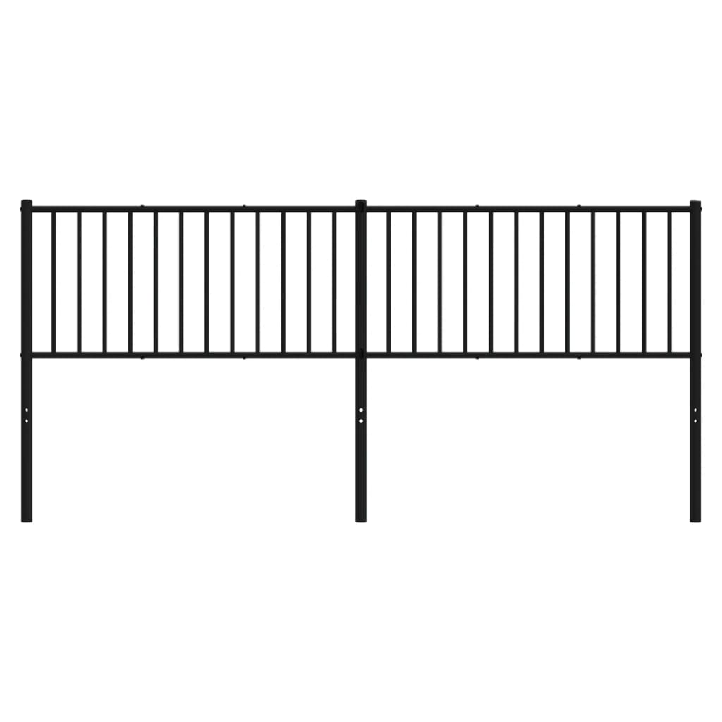 Kopfteil Metall Schwarz 193 cm - Pazzar.ch