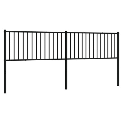 Kopfteil Metall Schwarz 200 cm - Pazzar.ch