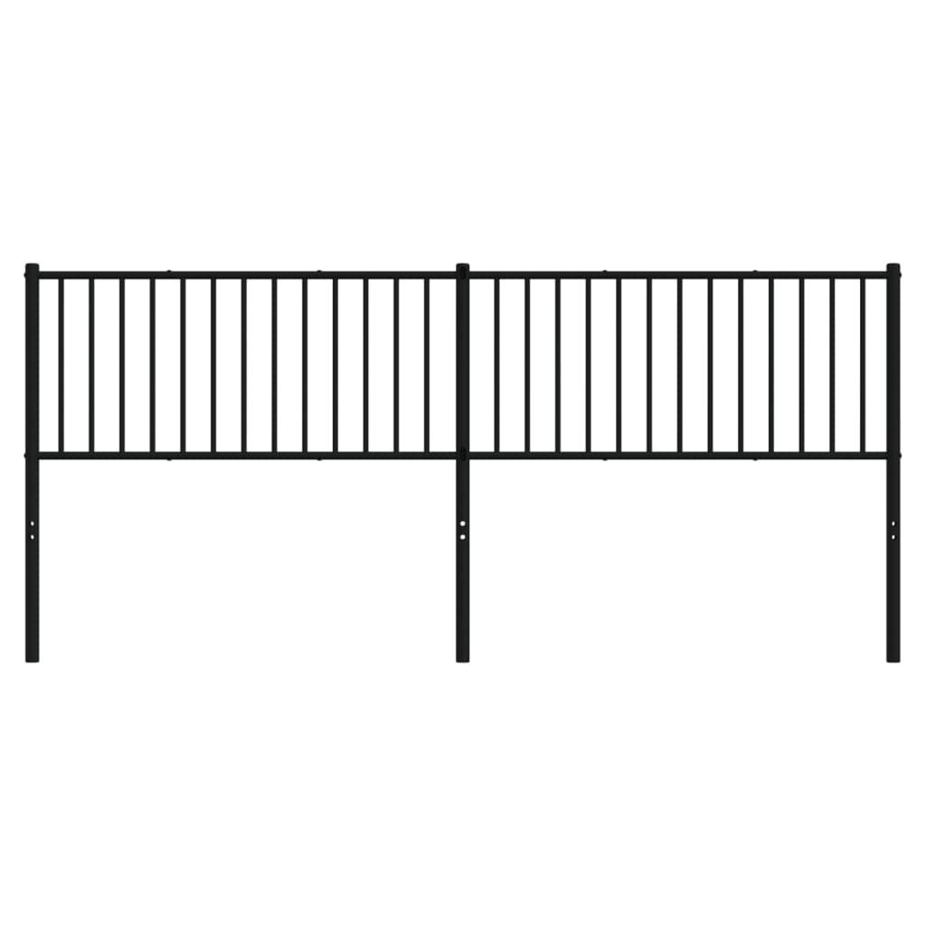Kopfteil Metall Schwarz 200 cm - Pazzar.ch
