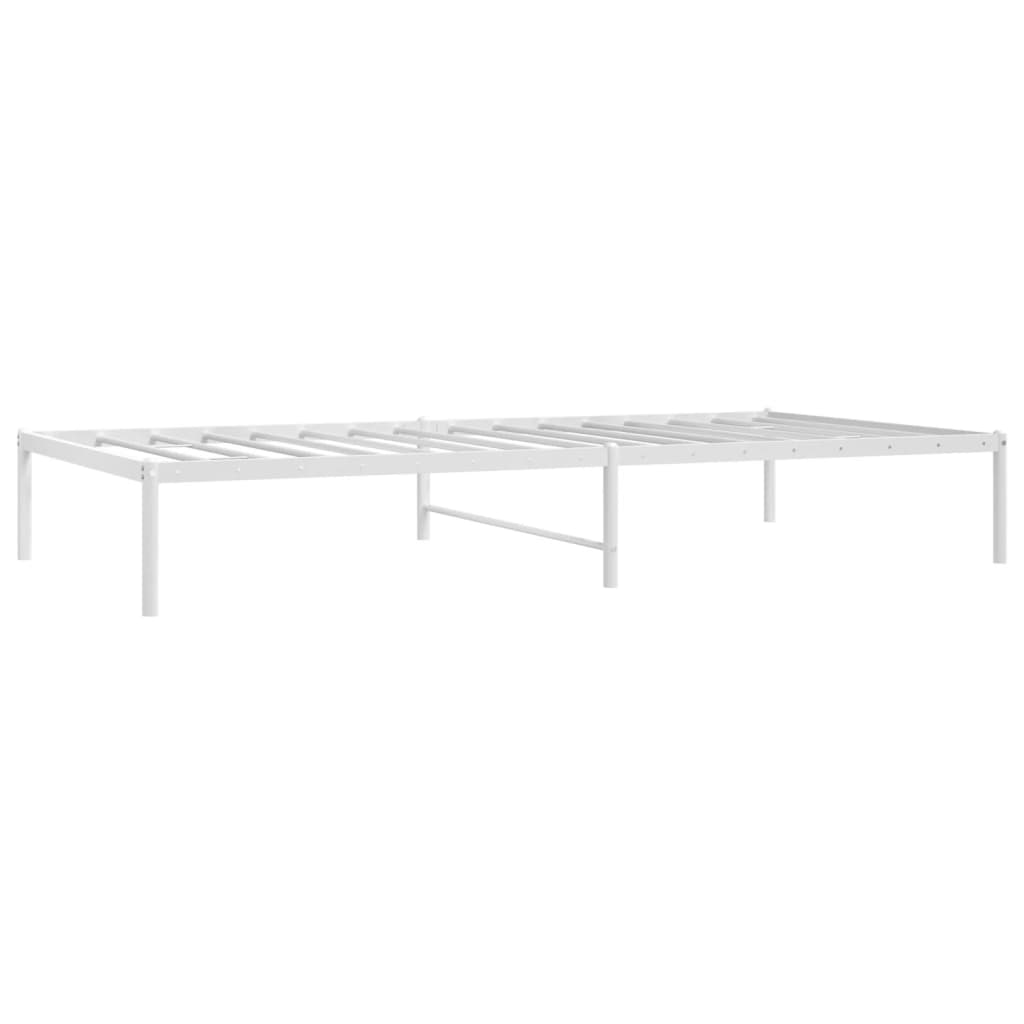 Bettgestell Metall Weiß 100x200 cm - Pazzar.ch