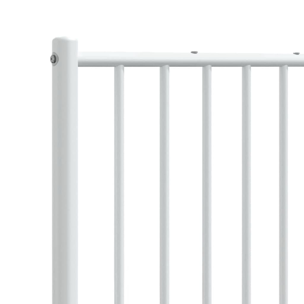 Kopfteil Metall Weiß 120 cm - Pazzar.ch