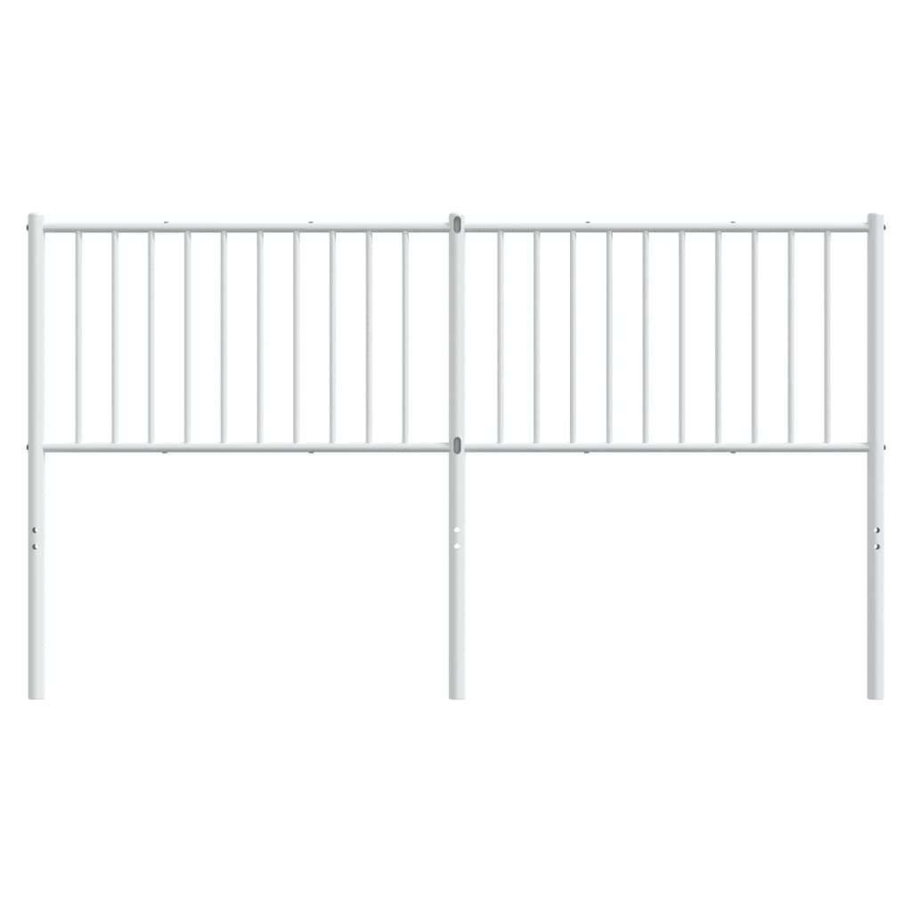 Kopfteil Metall Weiß 160 cm - Pazzar.ch
