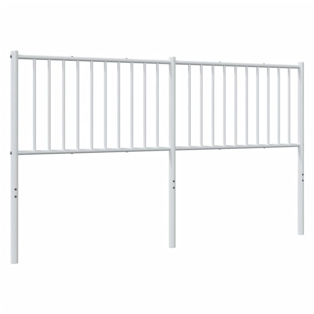 Kopfteil Metall Weiß 160 cm